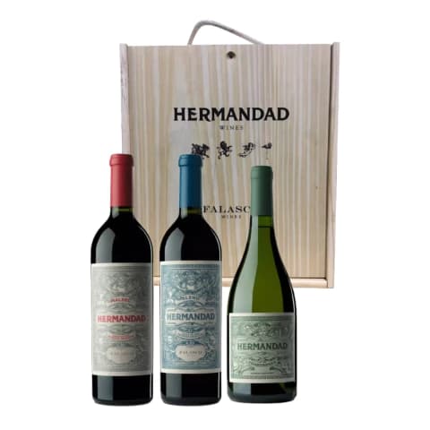 Cofre Hermandad Blend - Malbec - Chardonnay 3 x 750 Cc