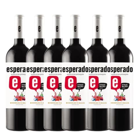 1 Caja Esperado Syrah Malbec 6 X 750 Cc