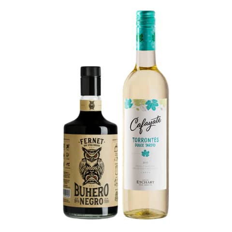 Combo Fernet Buhero 700cc + Cafayate Torrontés Dulce 750cc