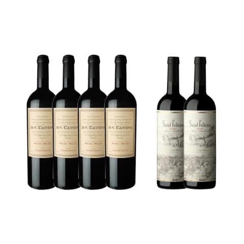 4 DV Catena Malbec Malbec + 2 Saint Felicien Malbec de Regalo