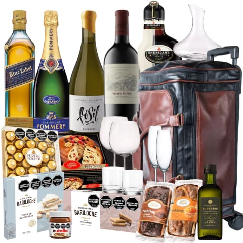 Bolso De Cuero Con Carrito Premium De 22 Productos