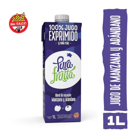 Pura Frutta Manzana y Arandanos 1lts