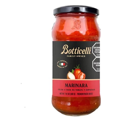 Salsa Marinara Importada Origen Italia Botticelli x 400g