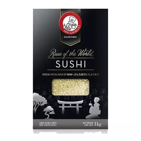 Arroz Para Sushi San Giorgio X 1 Kilo Origen Italia Gourmet