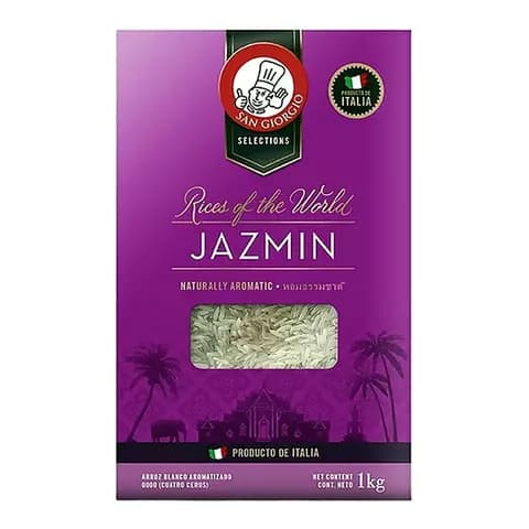 Arroz San Giorgio Jazmin Envasado Al Vacío 1kg Origen Italia