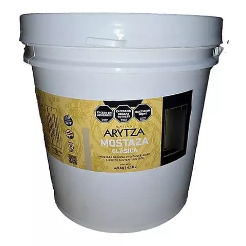 Balde Arytza Mostaza Clasica X 4.500 Grms Ideal Gastronomia