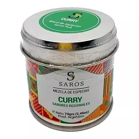 Blend De Especias Saros Curry - Bllend De Especias 70 Grs