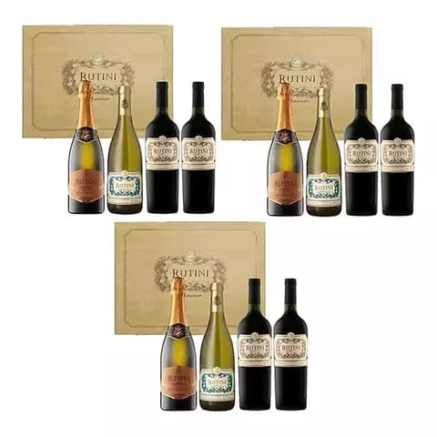 Combo 3 Estuches Rutini Coleccion Malbecx2 + Chardonnay + Eb
