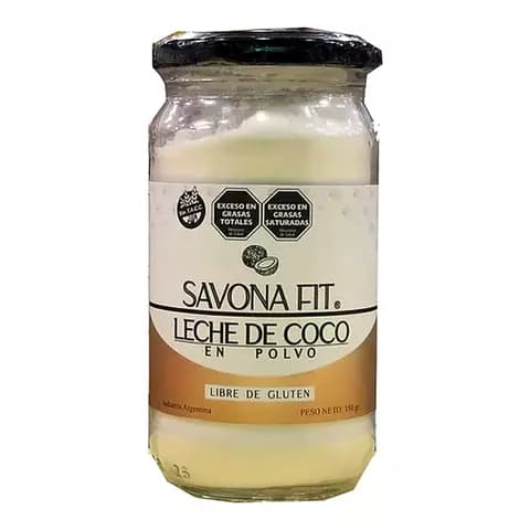 Leche De Coco En Polvo Savona Fit Frasco X150gr
