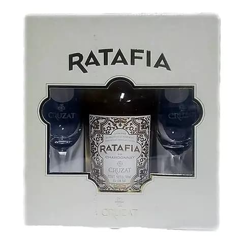 Licor Cruzat Ratafia + 2 Copas X700cc