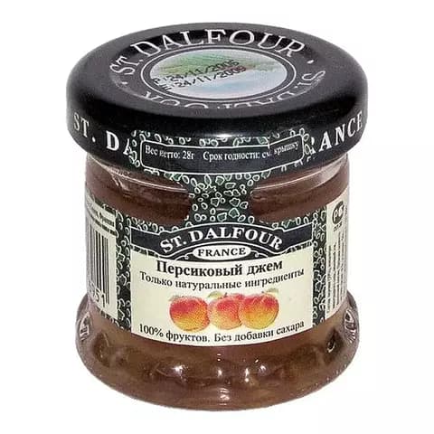 Mermelada Duraznos St. Dalfour X 28 Grms Origen Francia