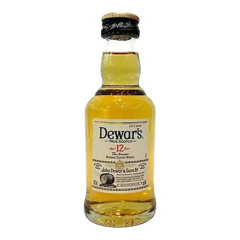 Miniatura Whisky Dewars 12 Años X50cc