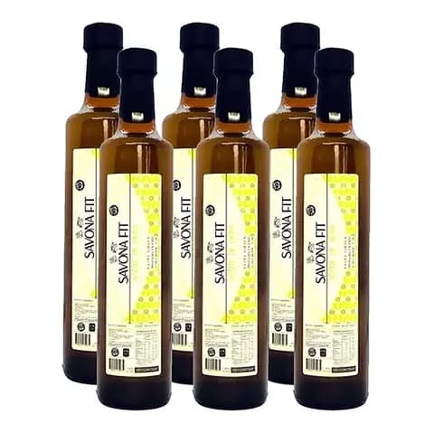 Pack 6 Aceite Oliva Extra Virgen Con Jengibre Savona Fit 500