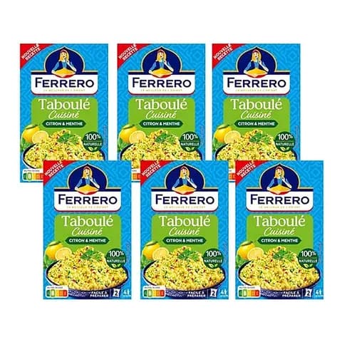 Pack 6 Couscous Taboulé 400g Ferrero Limon Y Menta Francia