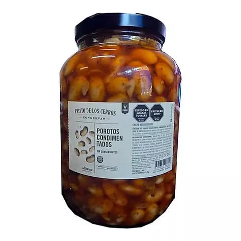 Porotos Condimentados En Aceite X2.800 Cristo De Los Cerros
