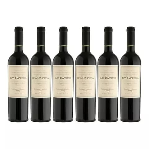 Vino Dv Catena Cabernet Malbec Caja X6 X750cc + Regalo
