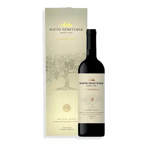 Vino Estuche Nieto Senetiner Patrimonial Malbec Doc X750cc