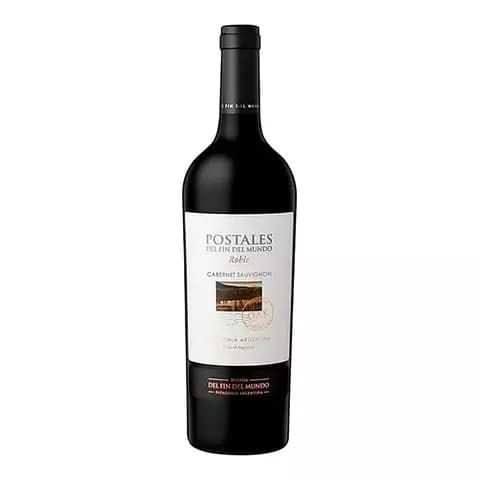 Vino Postales Del Fin Del Mundo Roble Cabernet Sauvig X750cc