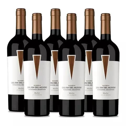 Vino Reserva Del Fin Del Mundo Merlot 750 Ml. Caja 6 Bot