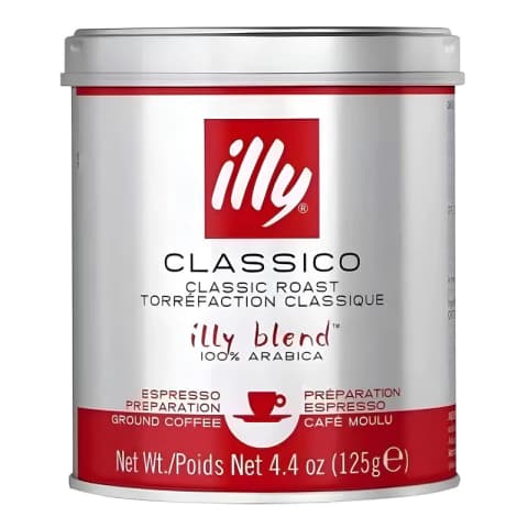 Café Illy Molido Espresso Tostado Clásico Blend 100% Arábica 125g