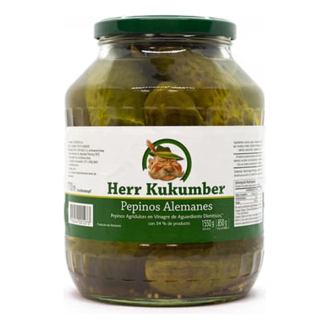 Pepinos Agridulces Alemanes Herr Kukumber 860g