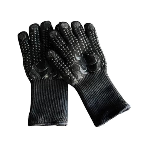 Guantes Ignifugos Brann Para Parrilla Y Cocina Negro