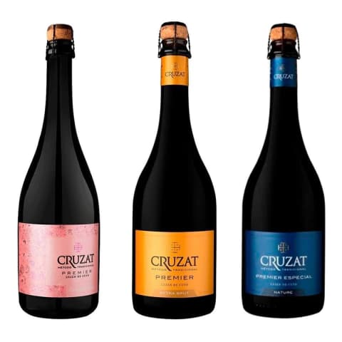 Espumante Cruzat Premier Extra Brut + Rosé + Nature