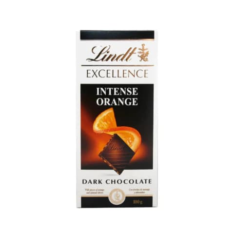 Lindt Excellence Orange Intense 100g Suiza