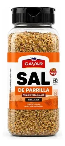 Sal Gavar Parrilla Finas Hierbas Y Aji x 1Kg Gastronomico