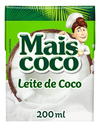 Leche De Coco Mais Coco 200 Ml. Tetra Brick