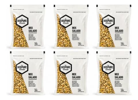Pack 6 Mix Salado Beepure Zip Pack 400g