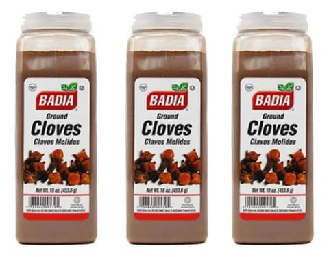 Pack 3 Clavos de Olor Molidos (Ground Cloves) Badia x 453.6 Grms