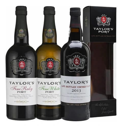 Combo 3 Vino Oporto Taylors LBV - Fine White - Ruby X750cc