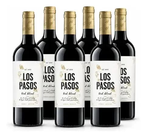 Pack 6 Vino Tinto Red Blend Los Pasos 750 mL Bodega Septima