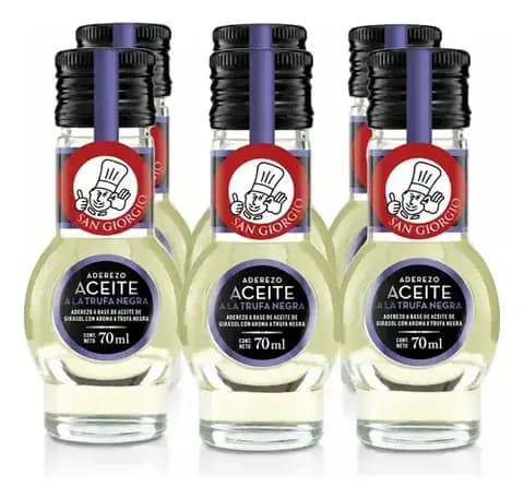 Pack 6 Aceites De Trufa Negra x70ml San Giorgio
