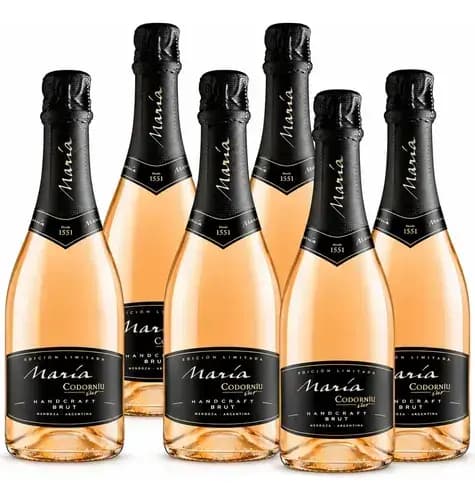 Pack 6 Champagne Maria Codorniu Handcraft Edicion Limitada X750cc