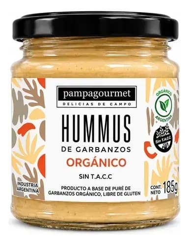Hummus De Garbanzo Orgánico 180 Gr Marca Pampa Gourmet