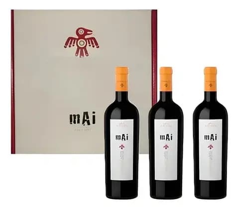 Estuche Vino Kaiken Mai X3 Unidades X750cc