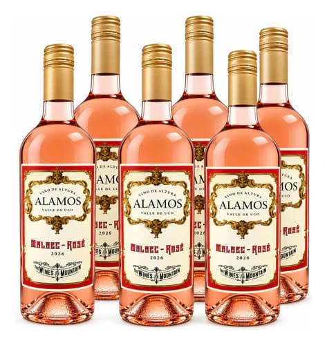 Pack 6 Vino Alamos Rosado Malbec - Rose x 750cc Catena Zapata