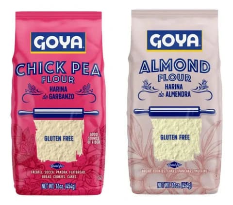 Combo 2 Harinas De Garbanzo 454g.y Alemdras Goya Origen Usa