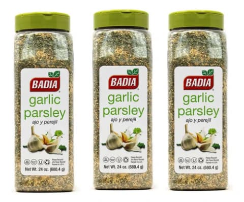 Pack 3 Ajo Y Perejil 680,4gr - Garlic And Parsley Badia Origen Usa