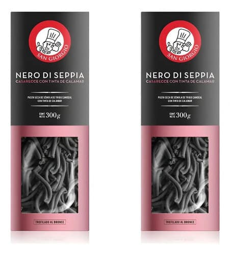 Pack 2 Casarecce Nero Seppia Tinta Calamar San Giorgio 300g