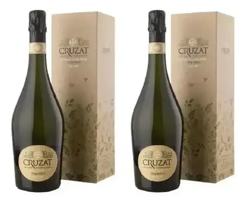Estuche Champagne Cruzat Single Vineyard Organico x750cc x2