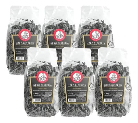 Pack 6 Fusilli San Giorgio Negro Nero Di Seppia x500grms