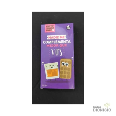 Tabletas de Chocolate Latte x 75 grs