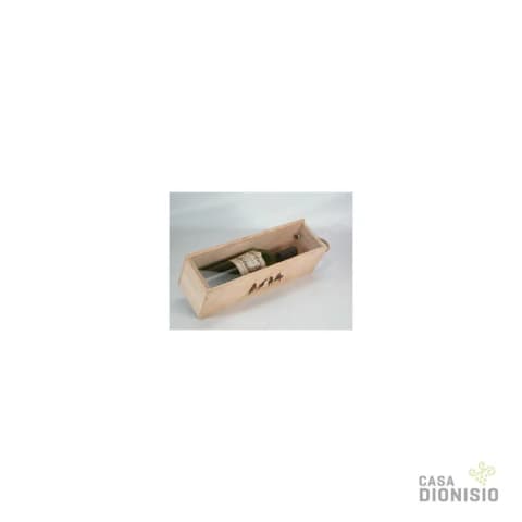Caja para 1 botella con tapa transparente de Acrílico
