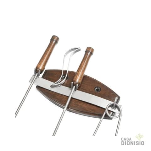 JUEGO ASADOR DE COLGAR X3 -LINEA PREMIUM- CAPIBARA GOURMET