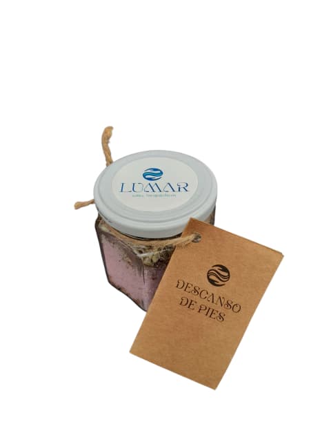 Lumar sales terapéuticas descanso de pies frasco hexagonal 200gr