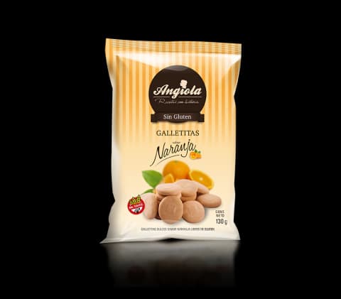 Galletitas Tradicionales Sabor Naranja Angiola x 130 grs