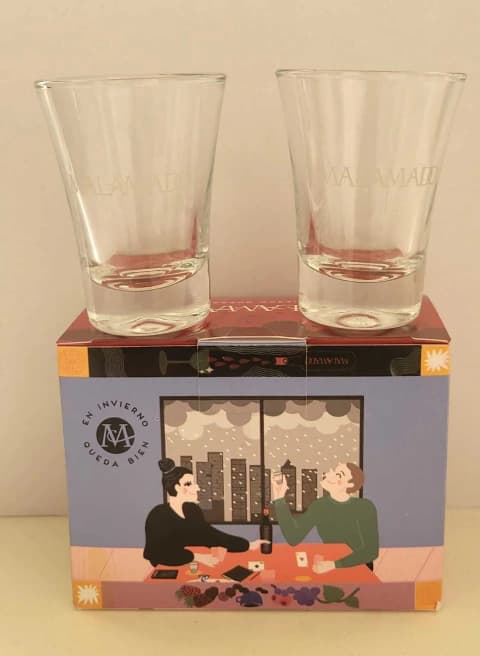 Premio: Set Vasos Malamado x 2 x 60 cc